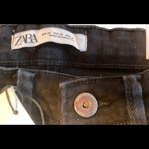 CLEARANCE ZARA Man Cargo Jeans NWT POCKETS  SIZE 30 skinny zip ankles - Picture 2 of 3